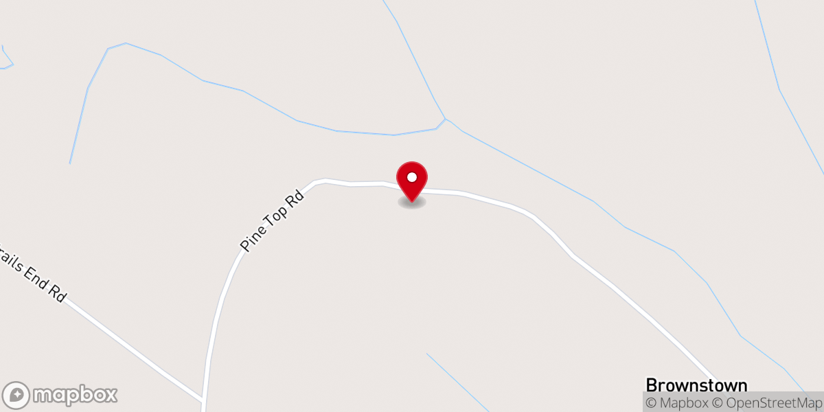 Map showing location of Pinetop Baptist Church
