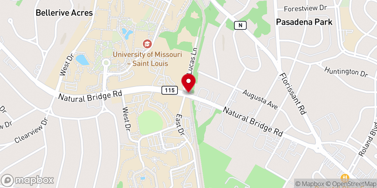 Map showing location of Gospel Power Christian Church