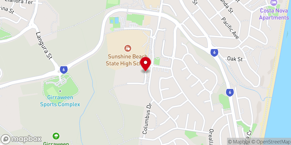 Map showing location of North Coast Church Noosa