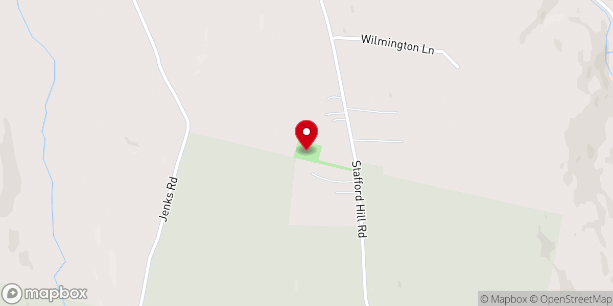 Map showing location of Stafford Hill Memorial