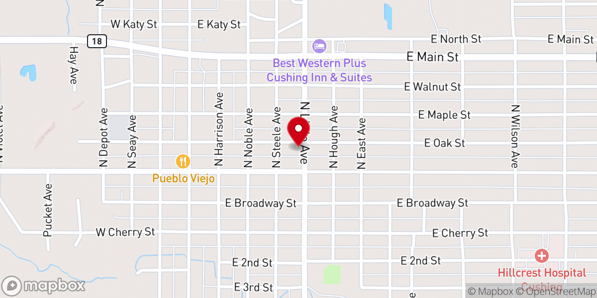 Map showing location of Sts Peter & Paul Catholic Church