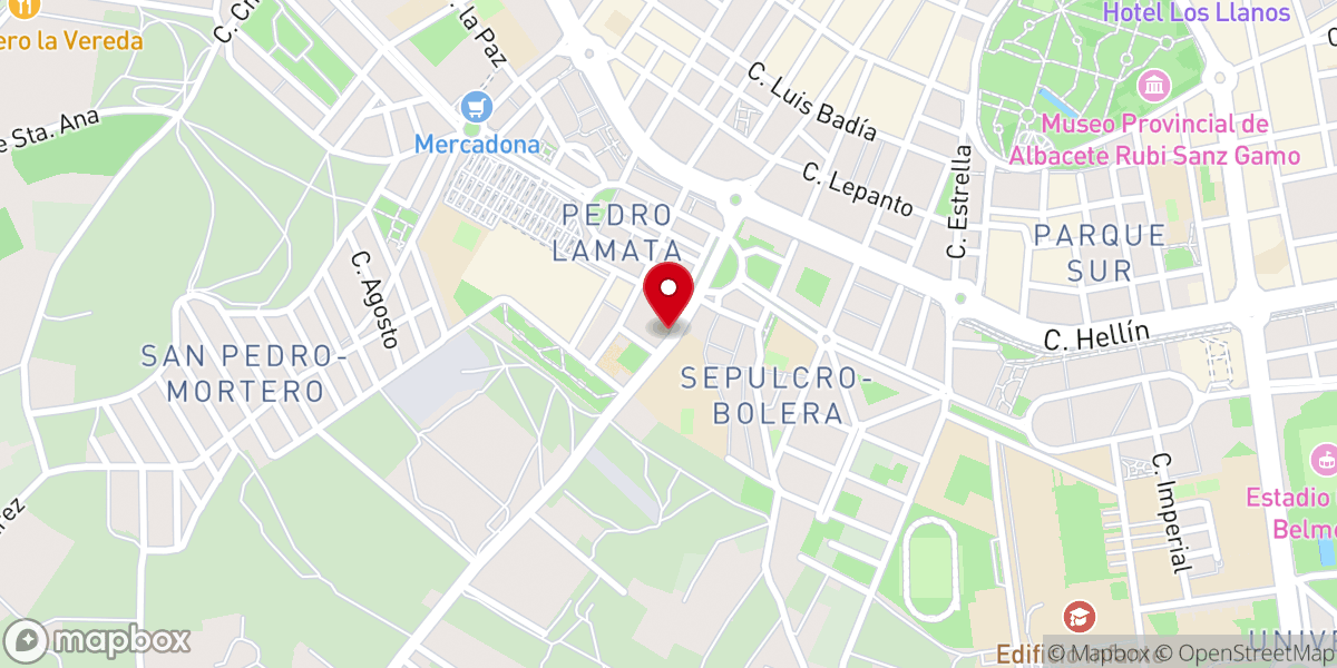 Map showing location of Iglesia Evangélica Cuerpo de Cristo