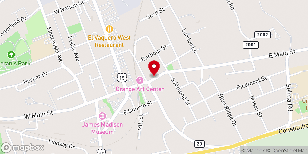 Map showing location of Christ Anglican Church