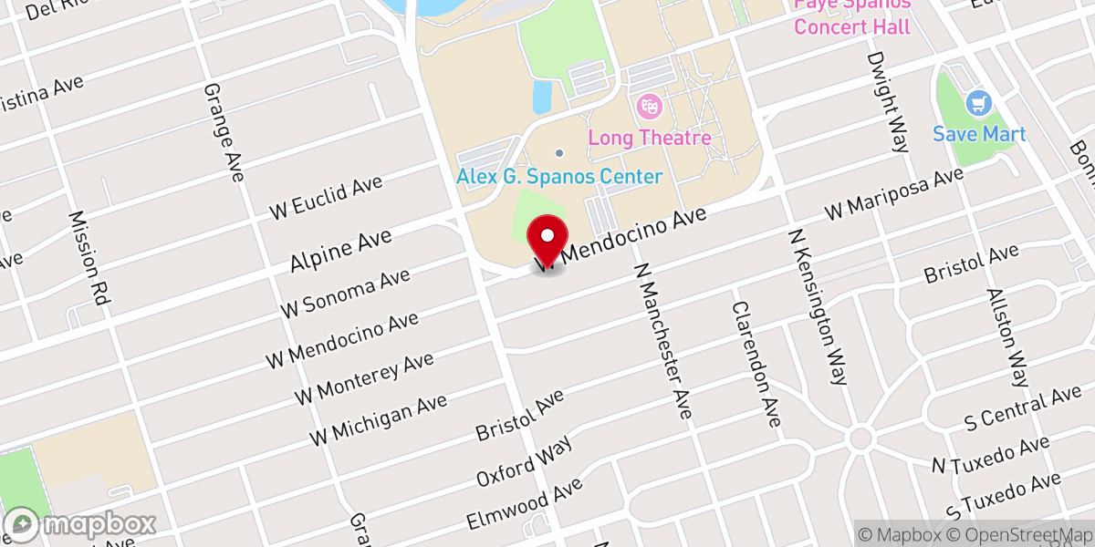 Map showing location of Valley Ministries MCC