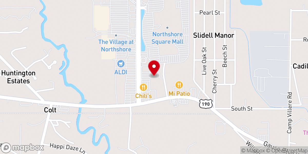 Map showing location of Altitude Trampoline Park Slidell