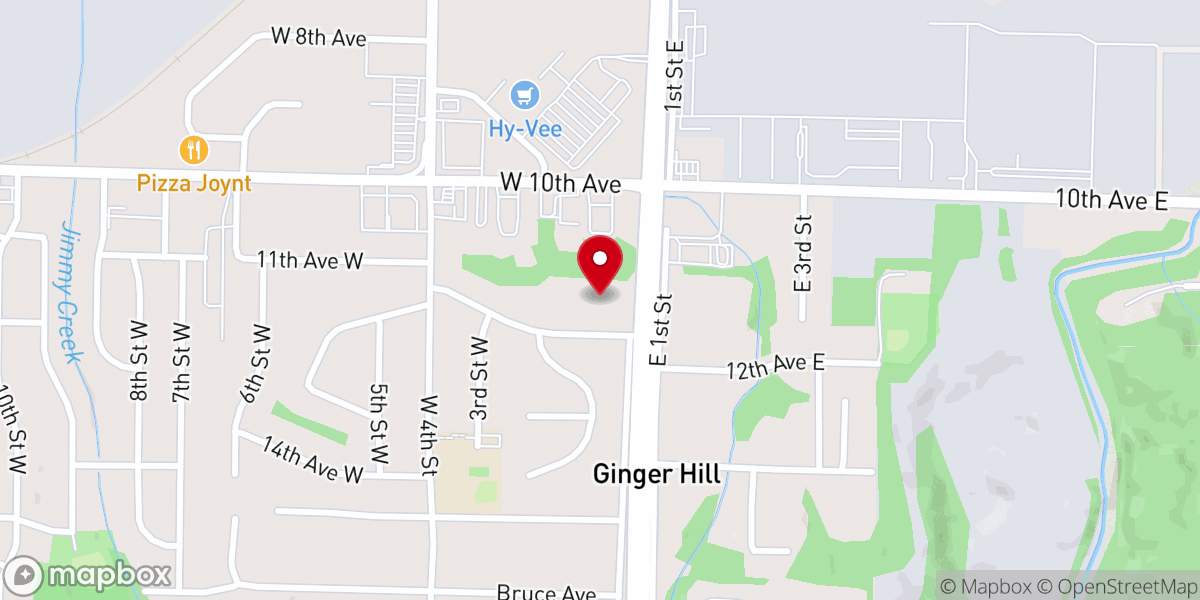Map showing location of St Matthew Lutheran Church