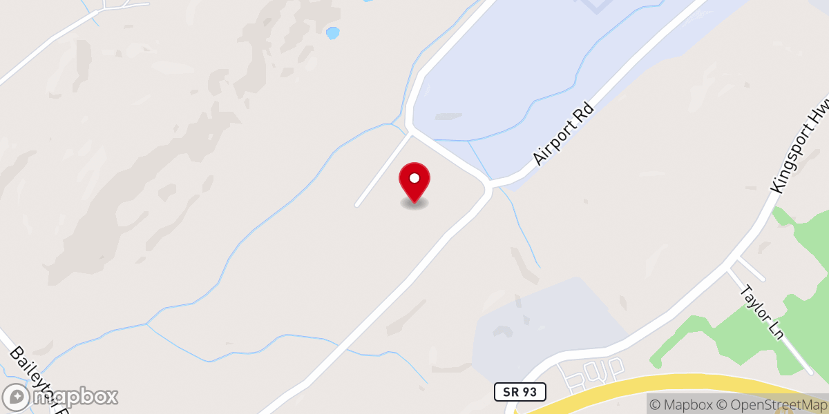 Map showing location of Blue Ridge Mennonite Church