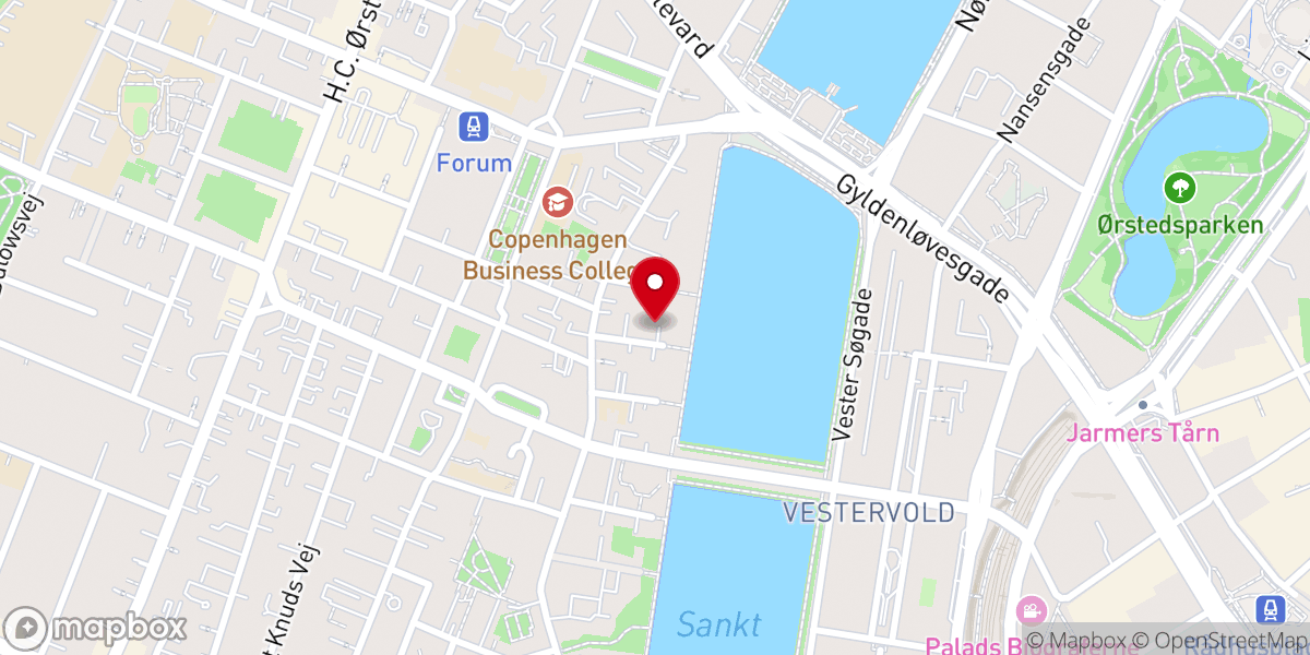Map showing location of Copenhagen Seventh-day Adventist Church