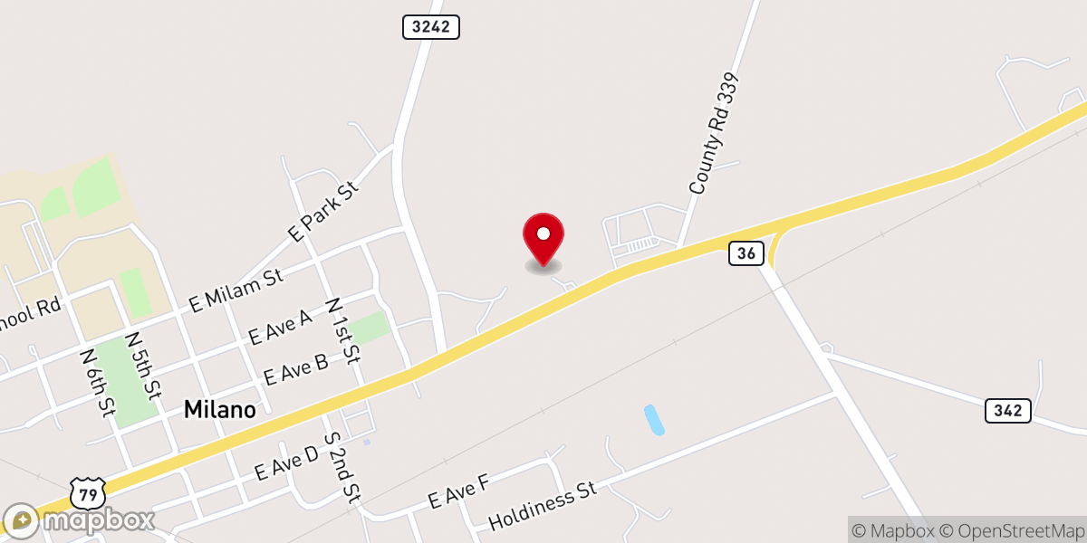Map showing location of Church of Christ