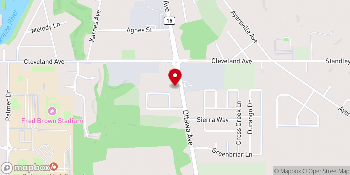 Map showing location of Galilee Missionary Baptist Church