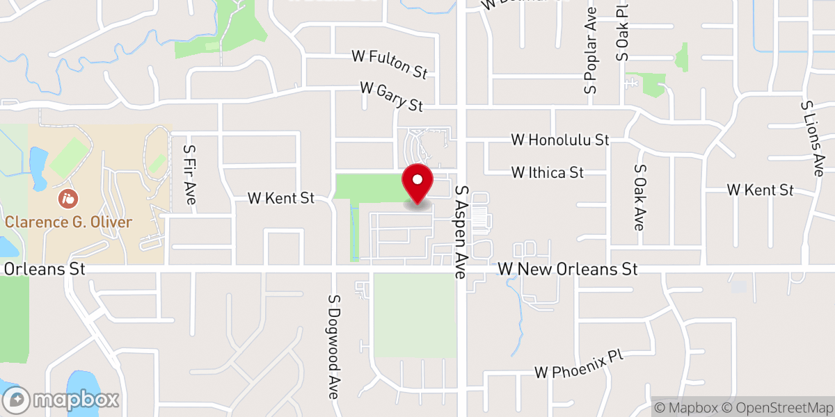 Map showing location of Impact Life Center