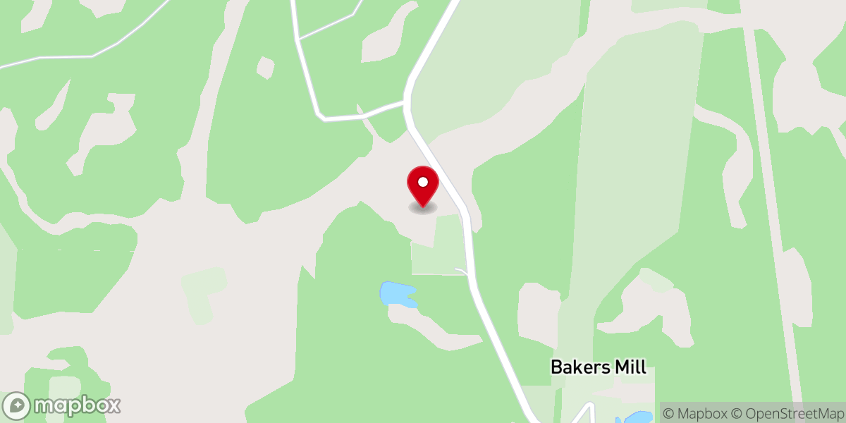 Map showing location of Hebron Church