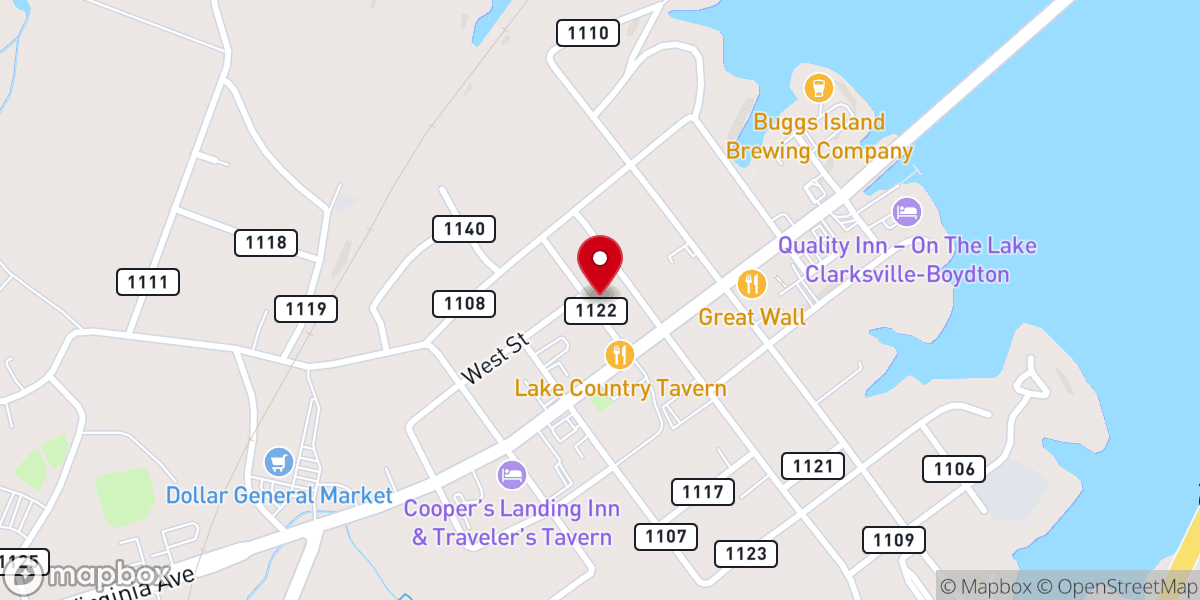 Map showing location of St Timothy's Episcopal Church