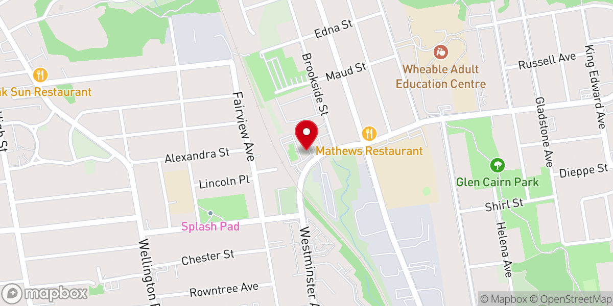 Map showing location of Hillside Church of London