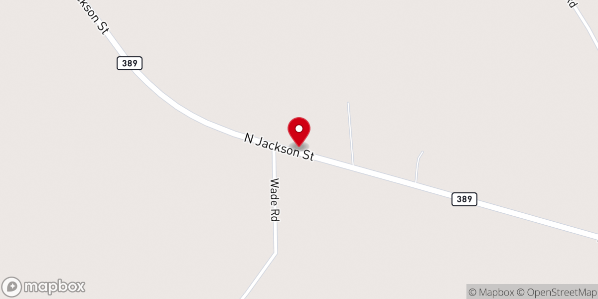 Map showing location of St Paul Baptist Church