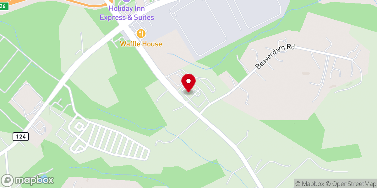 Map showing location of The Vine Church