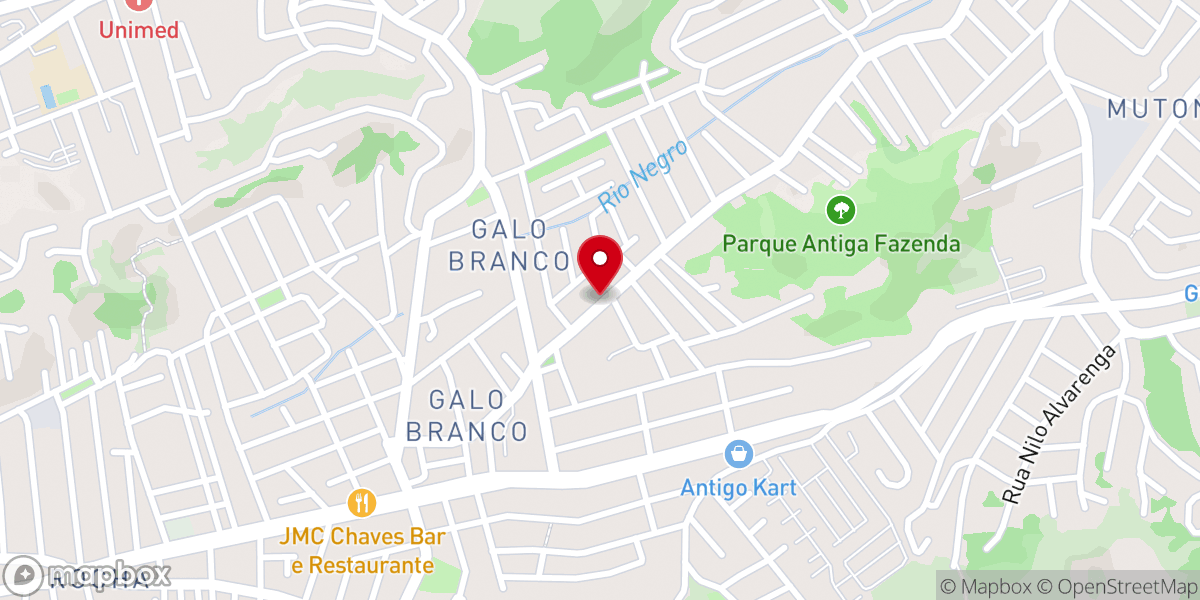 Map showing location of Igreja Missão Evangélica Ágape - Galo Branco