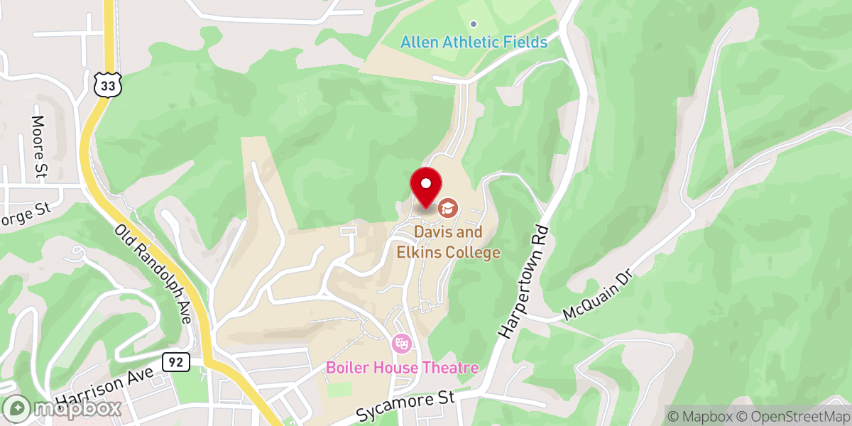 Map showing location of Robbins Chapel