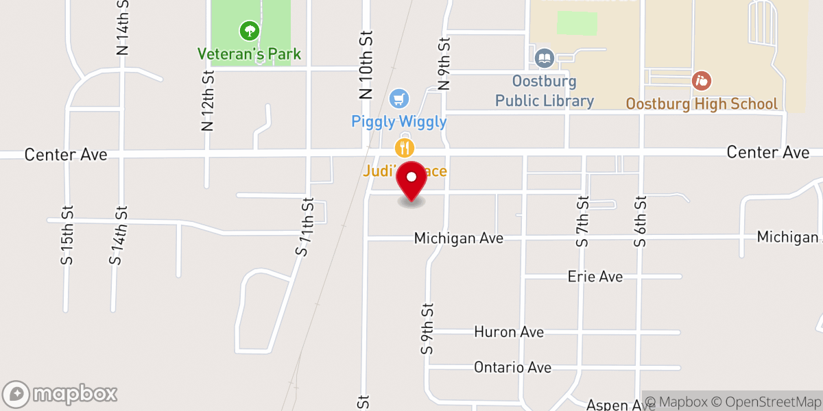 Map showing location of First Reformed Church