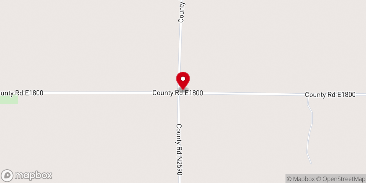 Map showing location of New Salem Church