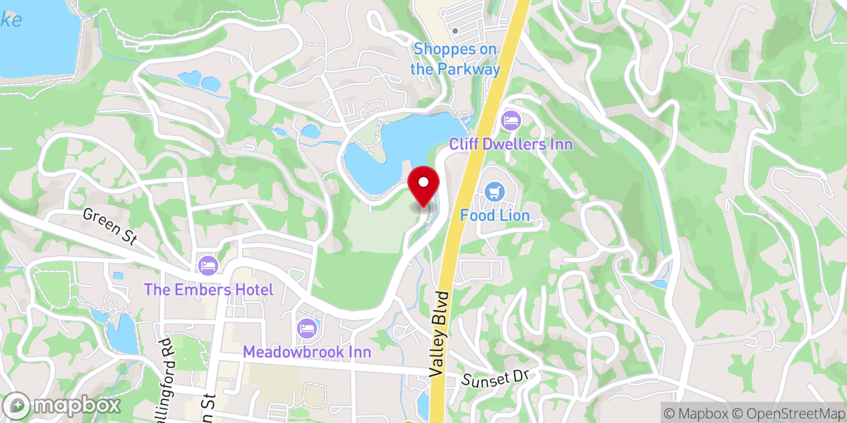 Map showing location of Catholic churche