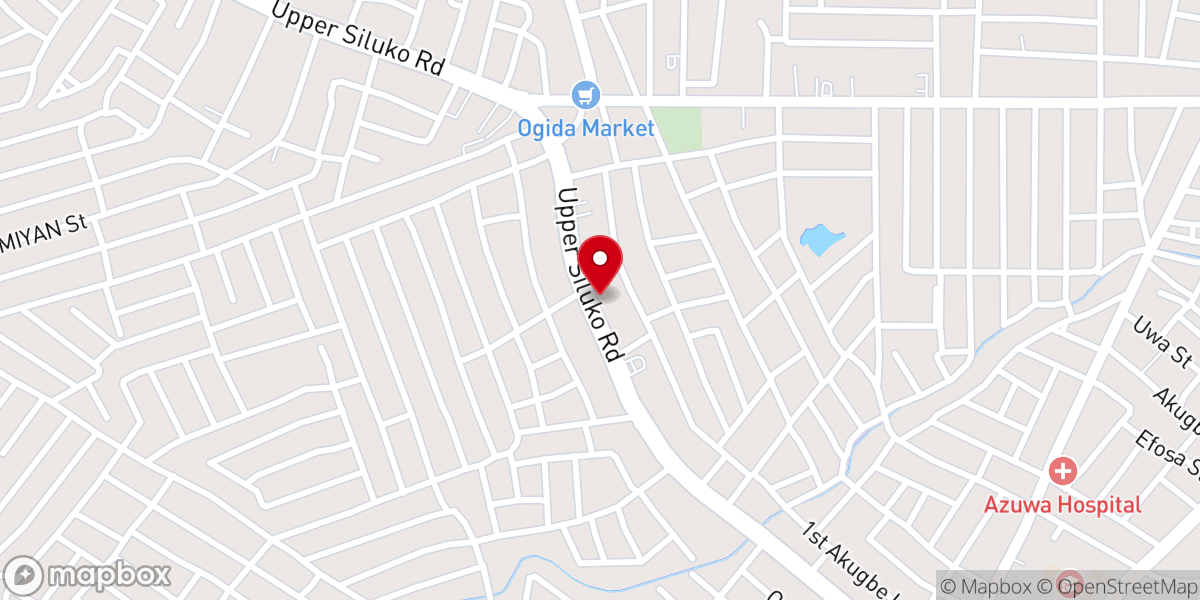 Map showing location of RCCG HOUSE OF GLORY