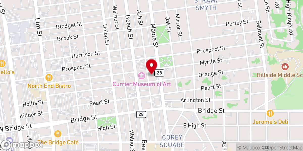 Map showing location of Diocese of Manchester Offices