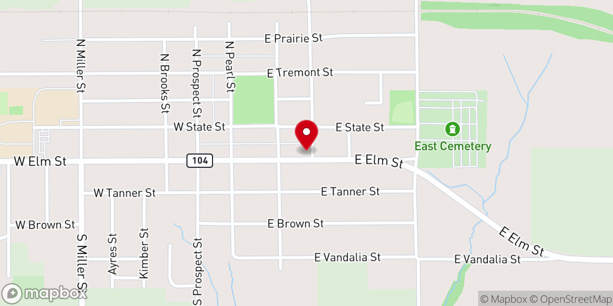 Map showing location of St Sebastian Catholic Church