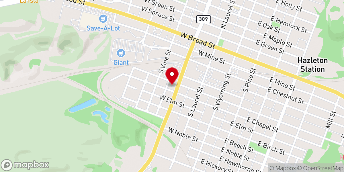 Map showing location of Catholic Social Services Family Center