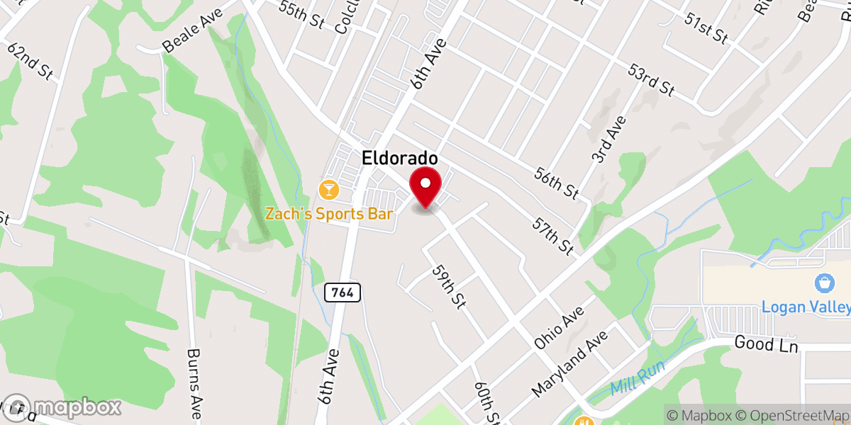 Map showing location of Saint George Orthodox Church