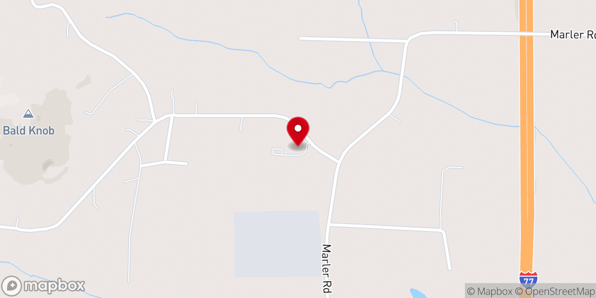 Map showing location of Marler Road Baptist Church