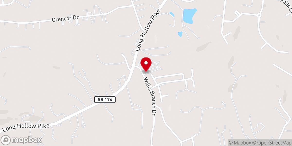Map showing location of Slaters Chapel