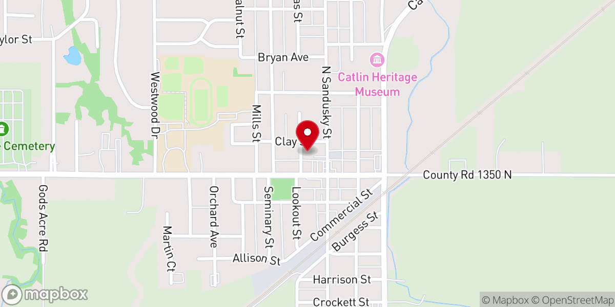 Map showing location of Robison Chapel