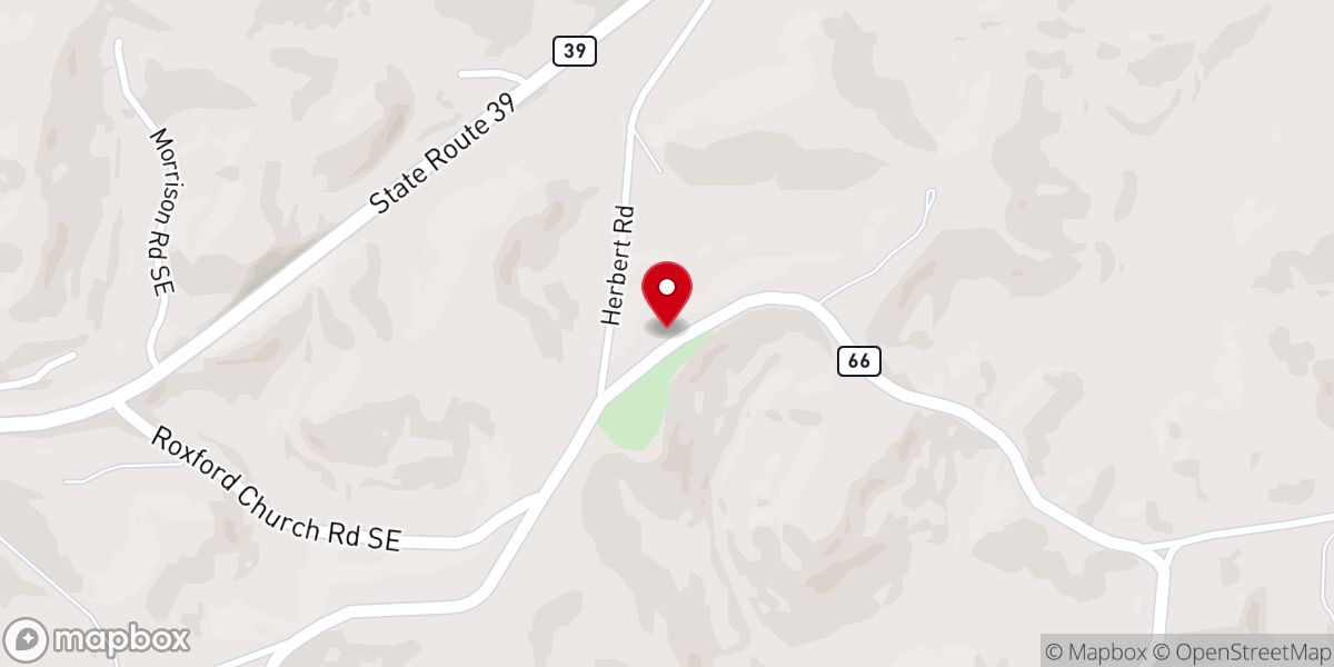 Map showing location of Roxford Church