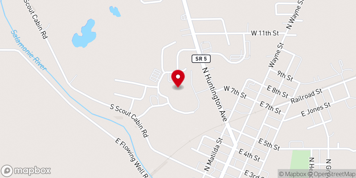 Map showing location of Heritage Pointe of Warren