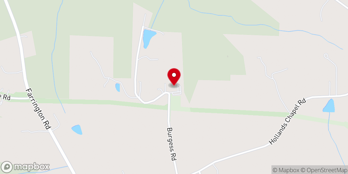 Map showing location of Holland Chapel AME Zion Church