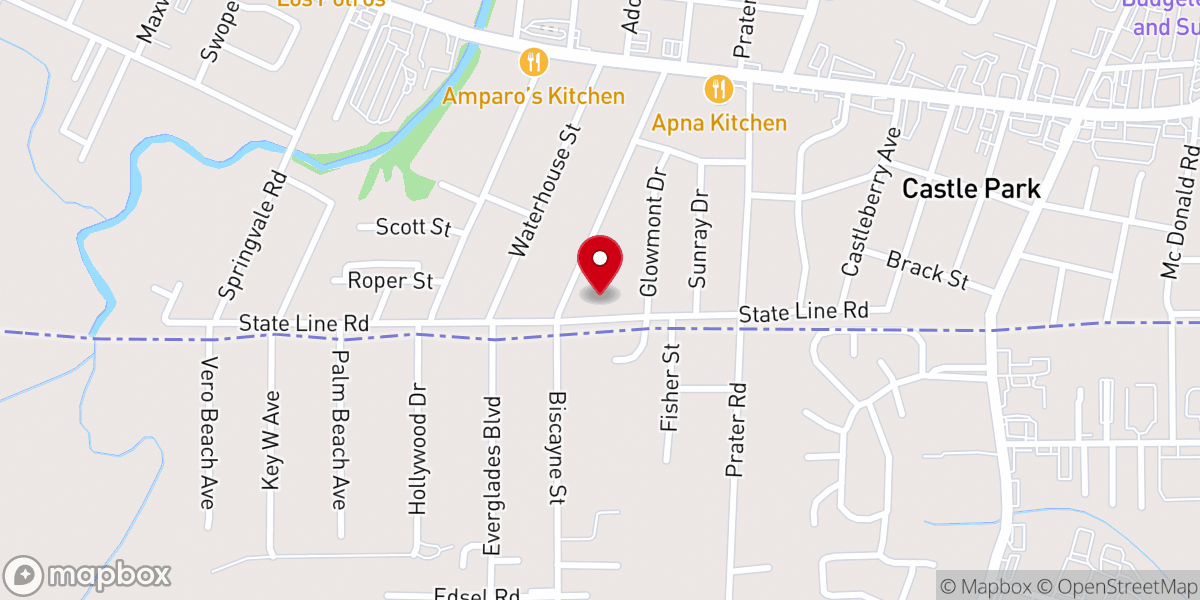 Map showing location of Duncan Park Church