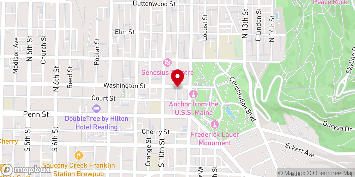 Map showing location of Iglesia Hermanos Unidos en Cristo