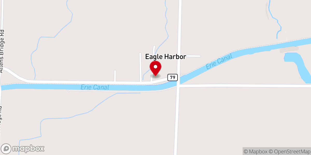 Map showing location of Eagle Harbor United Methodist