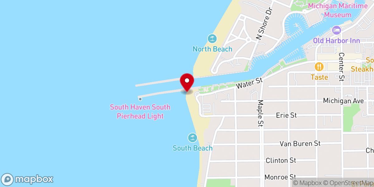 Map showing location of South Beach