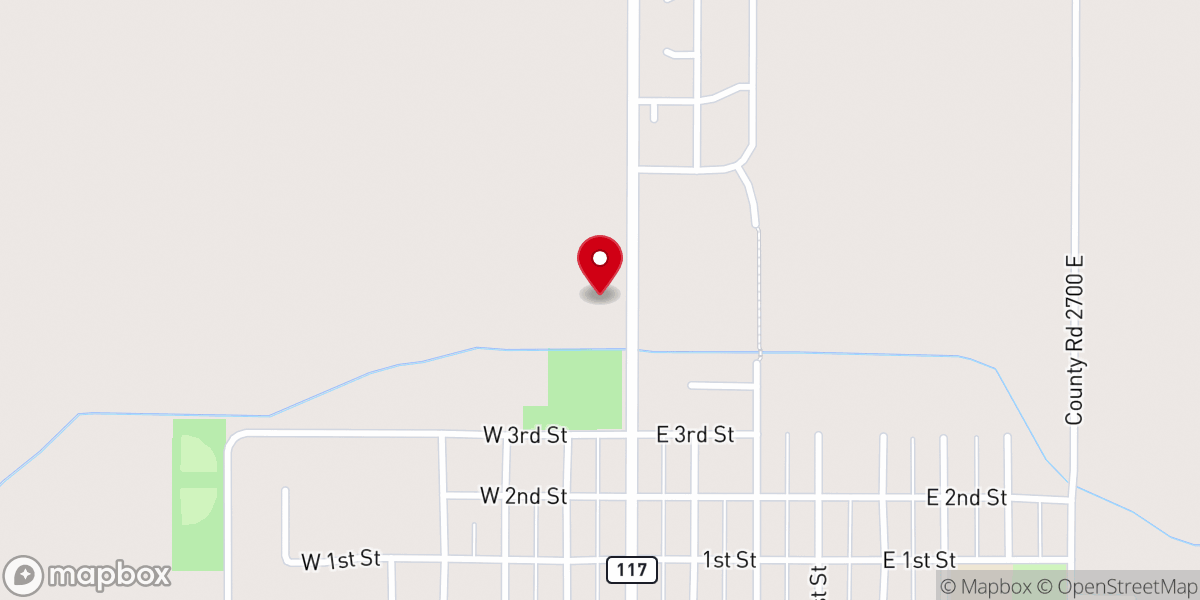 Map showing location of Antioch Christian Church Parsonage