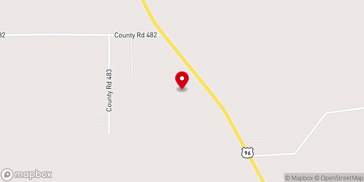 Map showing location of Kirbyville Missionary Baptist Church