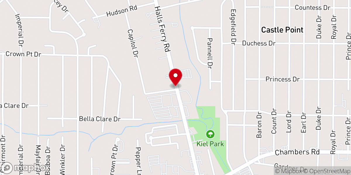 Map showing location of Dwight McDaniels Ministerial Center