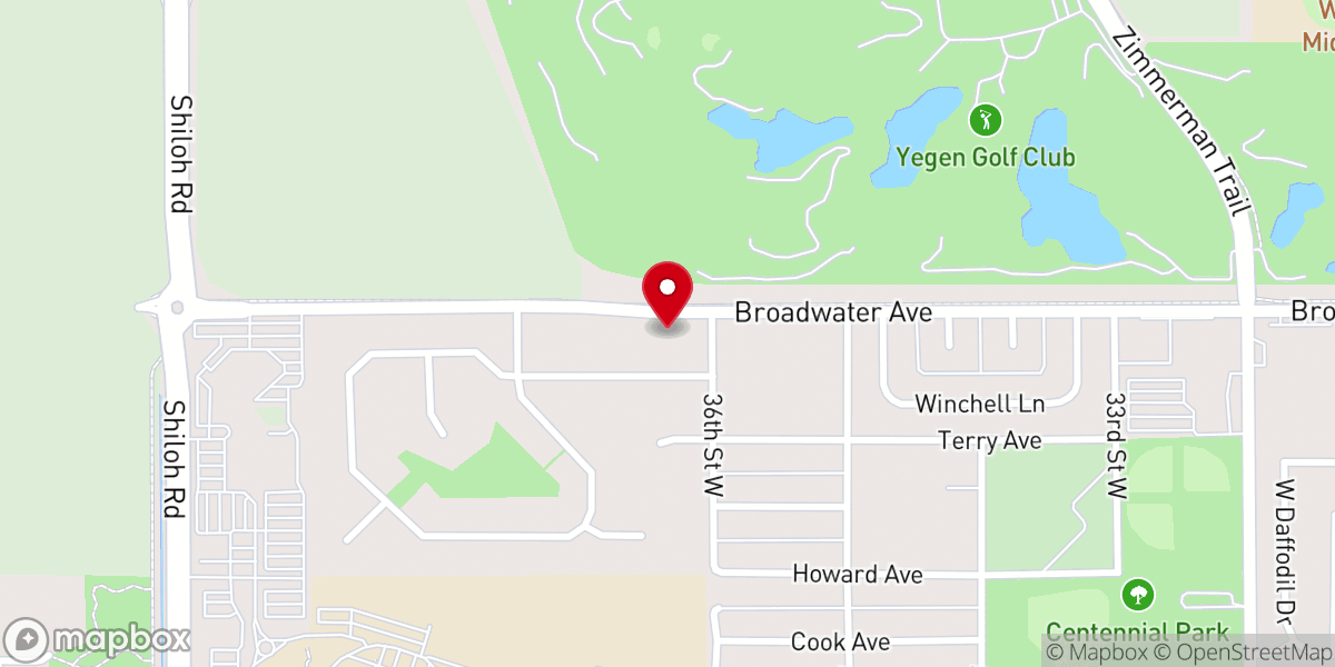 Map showing location of Grace Baptist Church