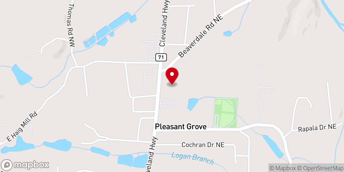 Map showing location of Lifegate Church