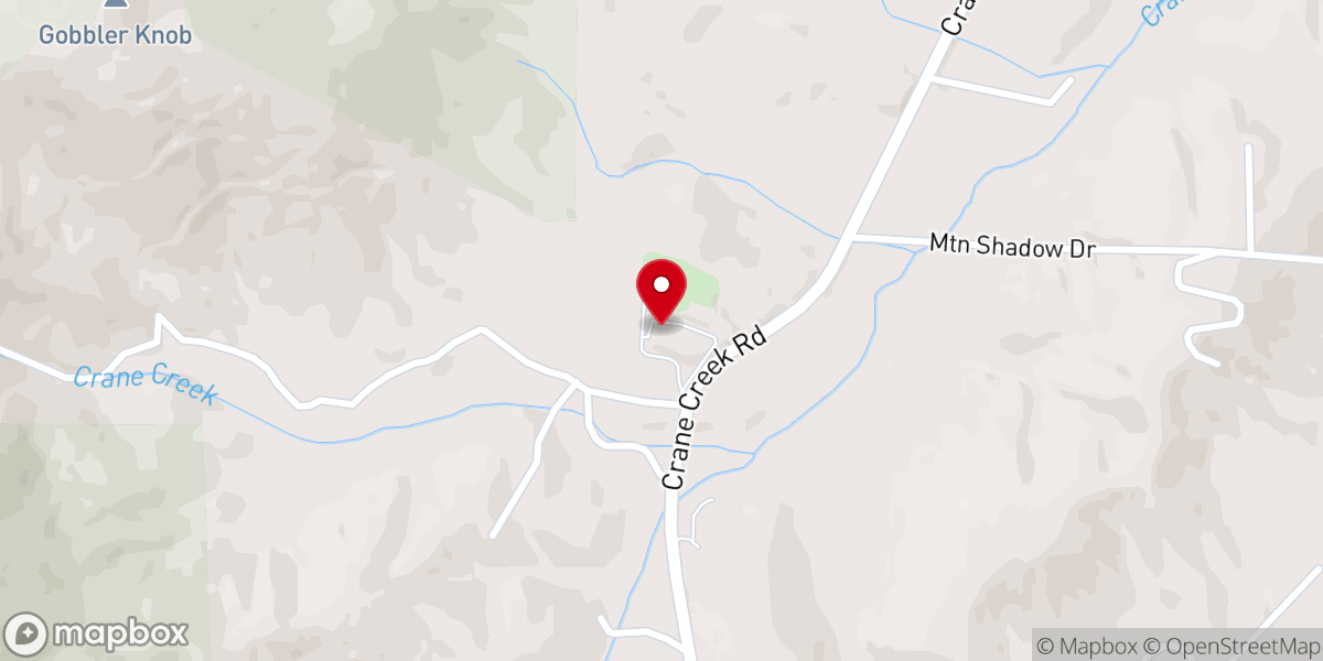 Map showing location of Cornerstone Baptist Church