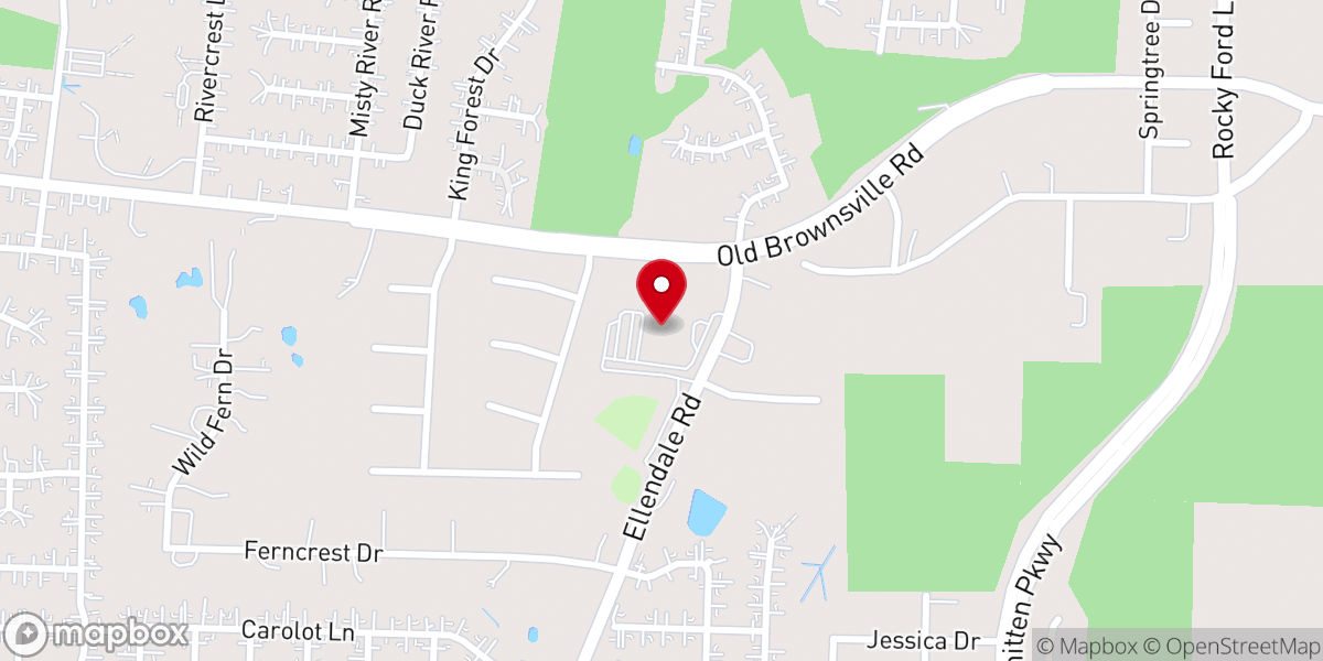 Map showing location of Bartlett Hills Baptist Church