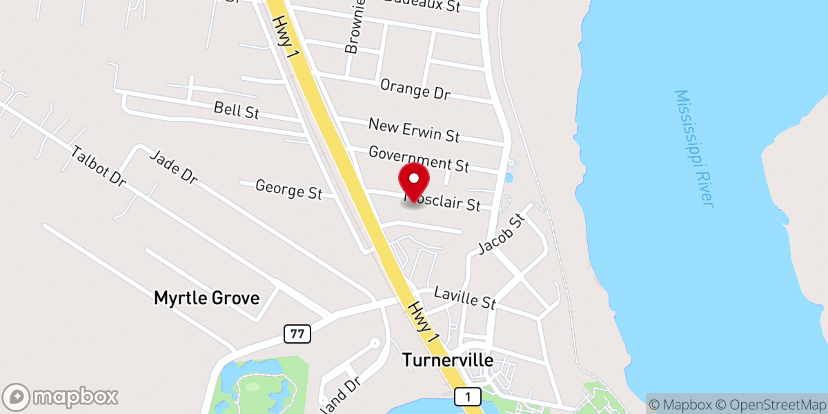 Map showing location of Westside Community Church