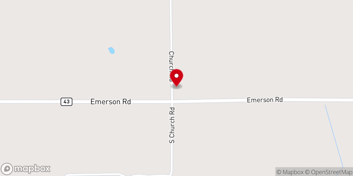 Map showing location of St. Joseph's-Gnesen Catholic Church