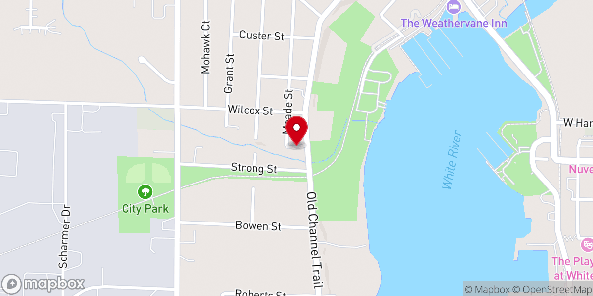 Map showing location of Knights of Columbus Council 12985